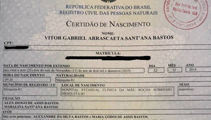 Pai registra filho em cartório como ‘Gabriel Arrascaeta’ após título do Flamengo