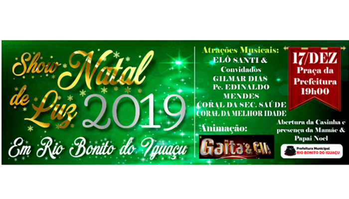 Rio Bonito - Vem aí o grande momento de sonho e magia. O Show Natal de Luz 2019!
