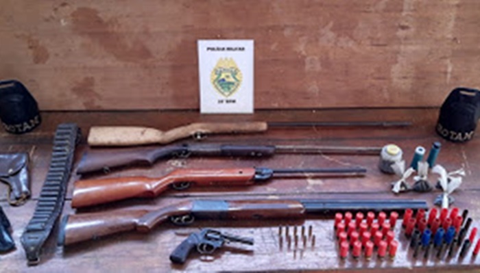 Pinhão - Procurado pela justiça é detido com armas e munições