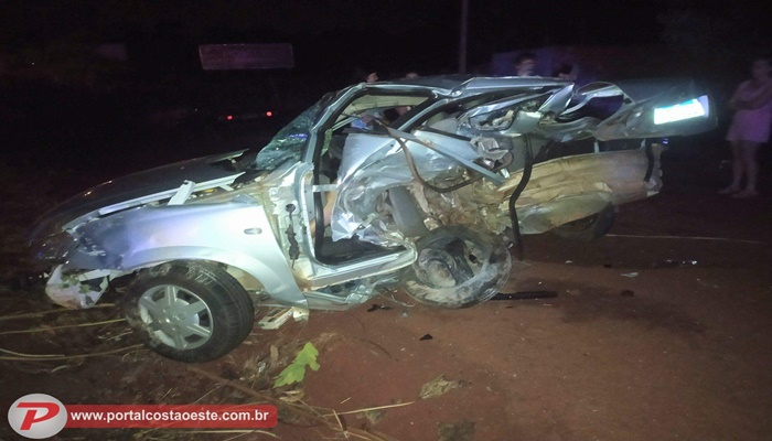 Grave acidente na rodovia BR-277 deixa um morto e dois feridos em Medianeira