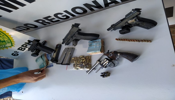 Quedas - Operação contra o Tráfico de Drogas apreende armas, munições e prende 10 indivíduos