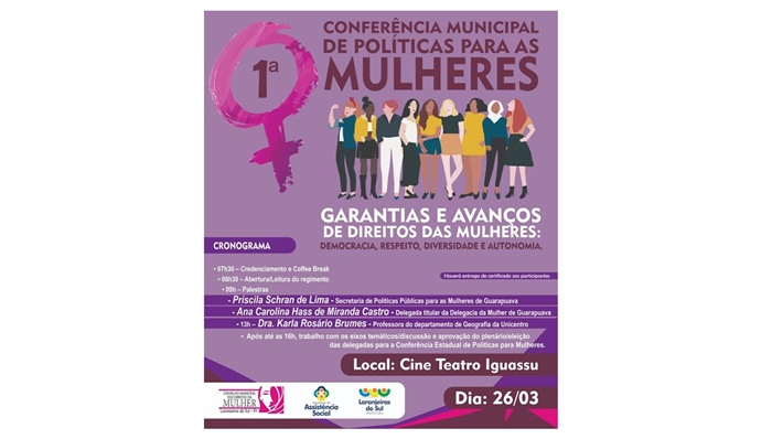 Laranjeiras - 1ª Conferência Municipal de Políticas para mulheres
