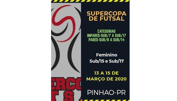 Pinhão - Super Copa de Futsal e Amistoso do PAC devem movimentam o esporte no próximo fim de semana