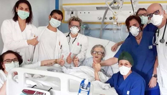 Mulher de 95 anos que superou coronavírus e se tornou rosto da esperança na Itália