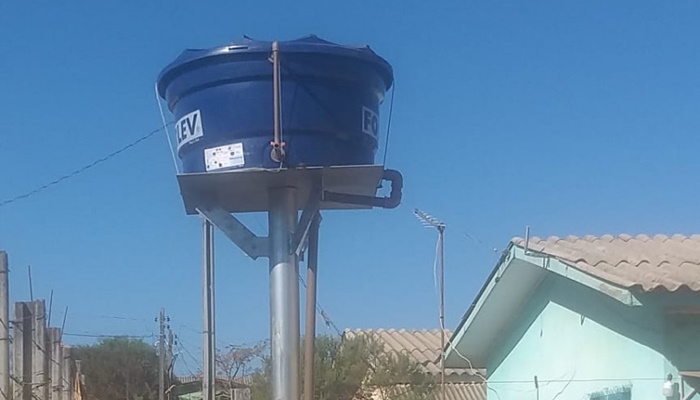 Pinhão - Famílias em situação de vulnerabilidade social começam a receber a instalação da Caixa D’Água