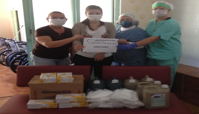 Guaraniaçu - Ecocataratas faz doações de máscaras e materiais de higiene ao Hospital Santo Antônio