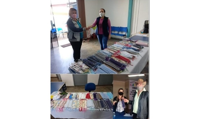 Campo Bonito - Ação Social está confeccionando 400 mascaras e distribuirá para as pessoas do Bolsa Família e CadÚnico