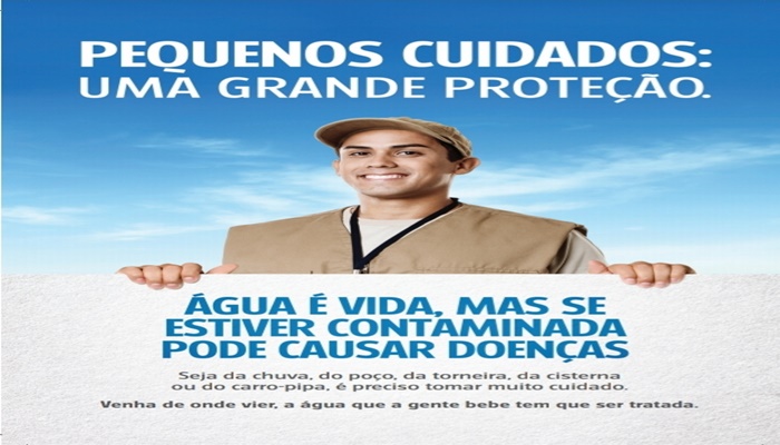 Pinhão - Ministério da Saúde divulga material com orientações de como tratar a água e evitar doenças
