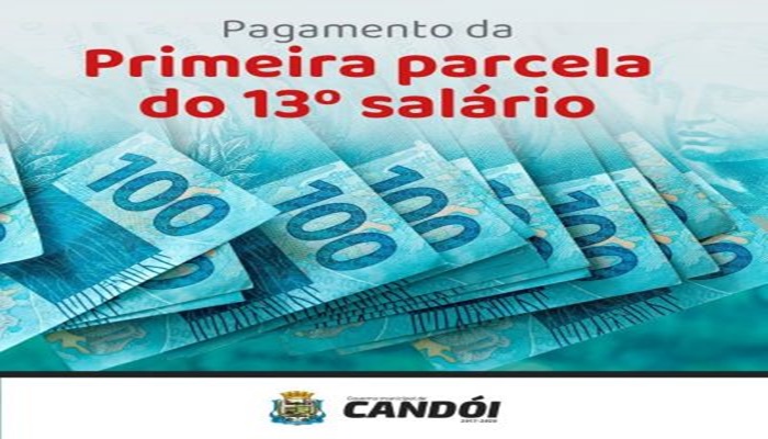 Candói - Prefeitura antecipa pagamento da primeira parcela do 13º salário