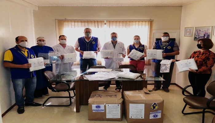 Laranjeiras - Lions Clube doa Equipamentos de Proteção Individual (EPIs) ao Hospital São José