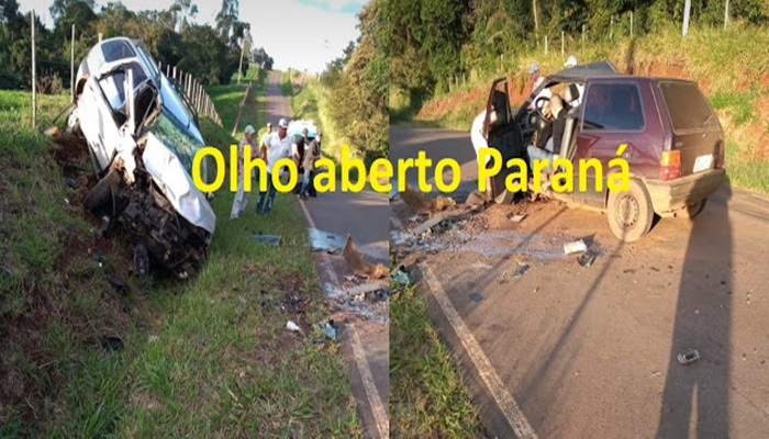 Palmital - Colisão entre dois automóveis deixa um morto na PR 364