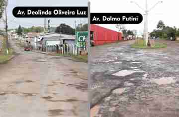 Laranjeiras - Autorizada licitação para recape asfáltico das Avenidas Deolinda da Luz e Dalmo Putini