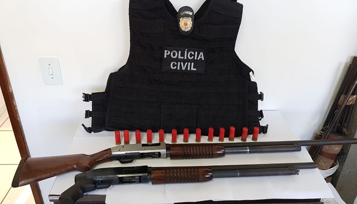 Quedas - Polícia Civil apreende espingardas e prende indivíduos em Assentamento 
