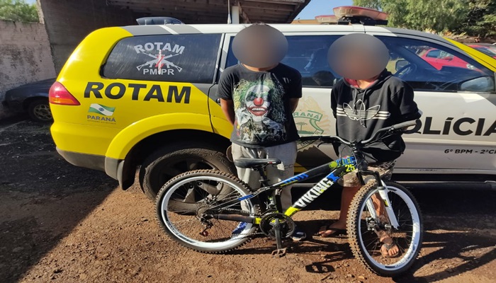Quedas - Rotam recupera bicicleta roubada no Tarumã e faz prisões 