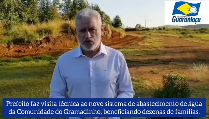 Guaraniaçu - Já está na fase final de instalação da rede de distribuição de água da Comunidade do Gramadinho