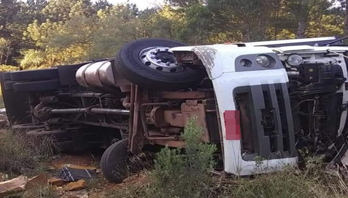 Caminhoneiro morre em acidente na PR 170 entre Pinhão a Bituruna 