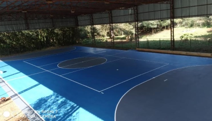Campo Bonito - Administração realizou revitalização das quadras de esportes