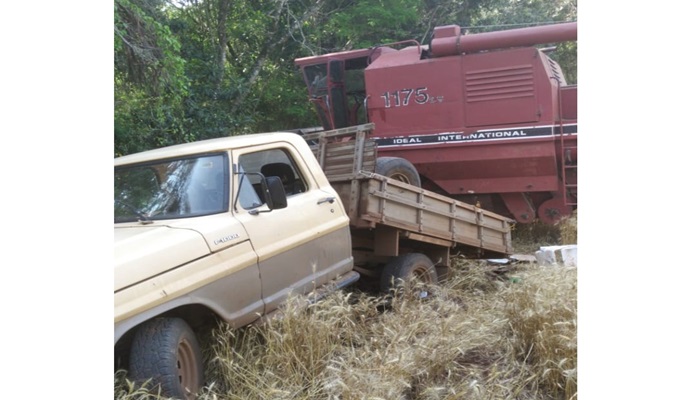 Guaraniaçu - Agricultor sofre acidente com colheitadeira no São Pedro 