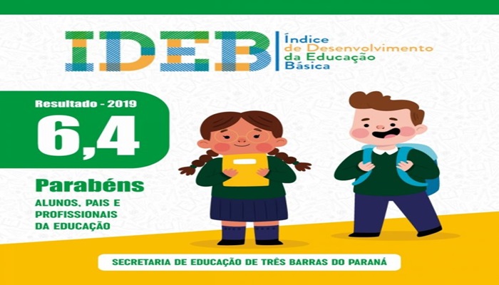 Três Barras - Escolas municipais conquistam bom resultado no IDEB
