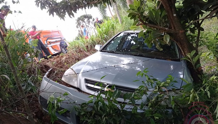 Candói - Acidente no interior do município deixa duas pessoas feridas