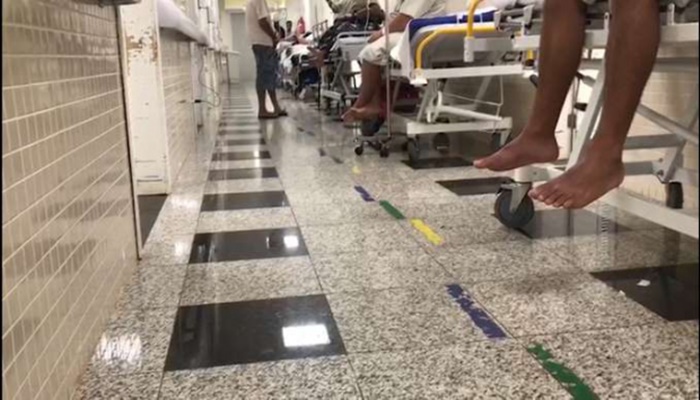 Hospital Universitário está com pronto socorro e sala de emergência superlotados