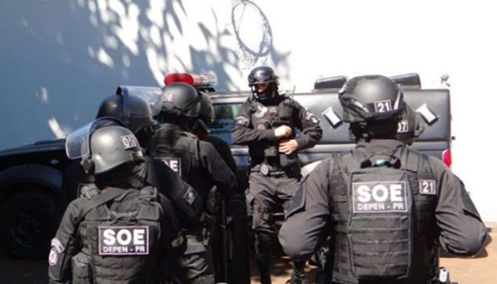 Laranjeiras - SOE faz vistoria de rotina na Cadeia Pública na manhã desta quarta dia 02 