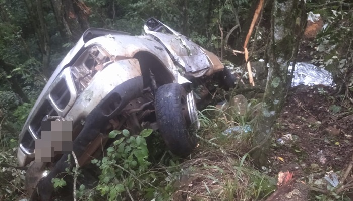 Três Barras - Condutor de caminhonete morre em acidente na PR 484 