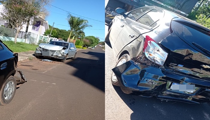 Laranjeiras - PM registra colisão entre automóveis 