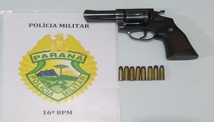 Pinhão - Choque apreende revólver e munições durante Operação no Guarapuavinha