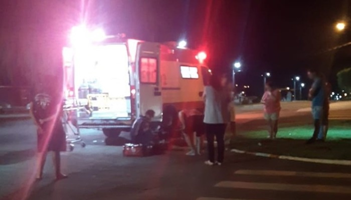 Catanduvas - Mulher fica ferida após colisão entre motos no Alto Alegre 