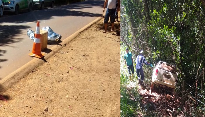 Quedas - Acidente deixa um morto na PR 473 entrada da Vila Rural 