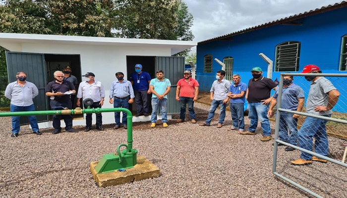 Guaraniaçu - Com restrições impostas pela COVID 19, poço artesiano é entregue à Comunidade do Gramadinho