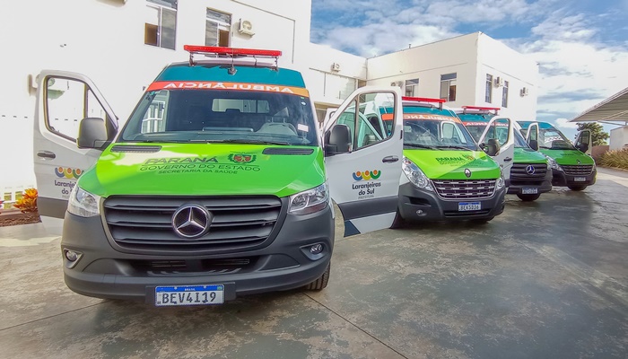 Laranjeiras - Frota da Semusa recebe reforço de 3 ambulâncias e uma van
