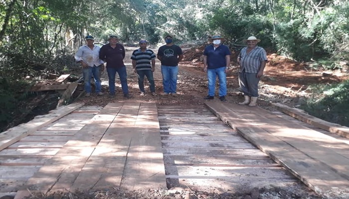 Guaraniaçu - Comunidade do Borminha tem Ponte Reconstruída