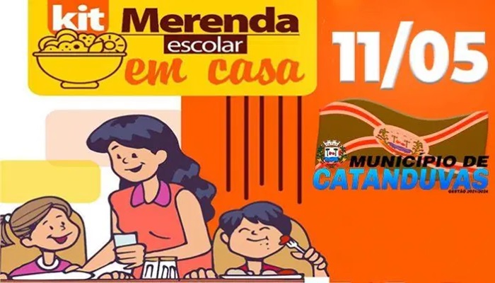 Catanduvas - Secretaria de Educação de Catanduvas divulga cronograma de entrega dos Kits de Merenda Escolar na Rede Municipal de Ensino 