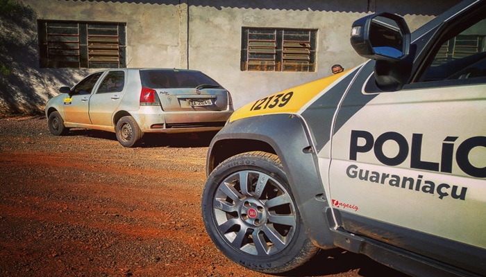 Guaraniaçu - Veículo Palio furtado é localizado abandonado. Investigações sobre os autor(S) estão em andamento 