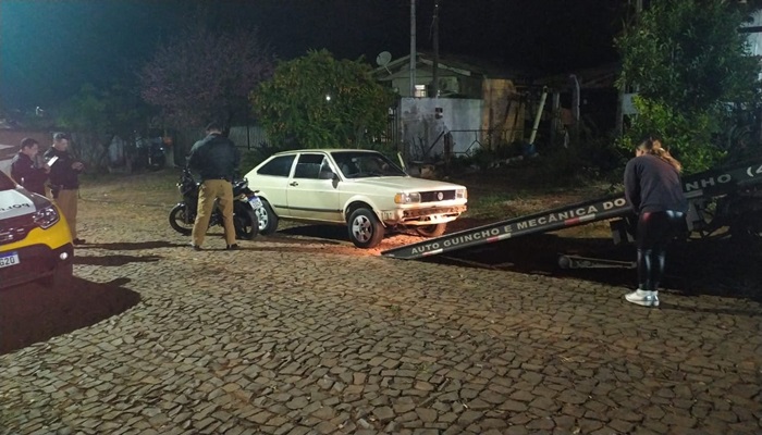 Laranjeiras - Motorista bêbado se envolve novamente em acidente, desta vez colidiu contra uma moto 