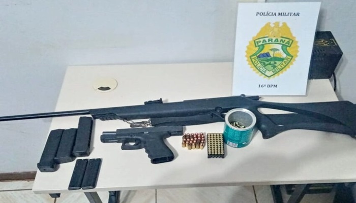 Palmital - Armas e munições apreendidas em Pitanga teriam destino a Palmital 