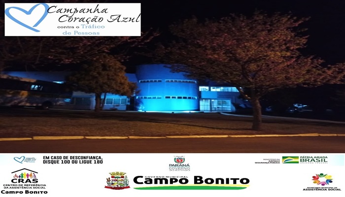 Campo Bonito - Município está na Campanha "De coração azul"
