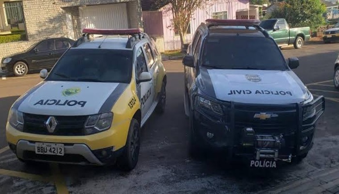 Laranjeiras - Operação conjunta entre Polícia Civil e Militar prende 04 elementos investigados por furto em comércios em Laranjeiras do Sul