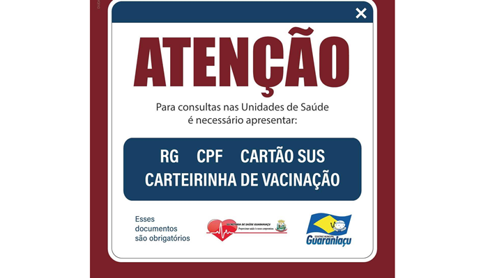 Guaraniaçu - Governo Municipal alerta sobre a importância de tomar as doses da vacina contra Covid-19