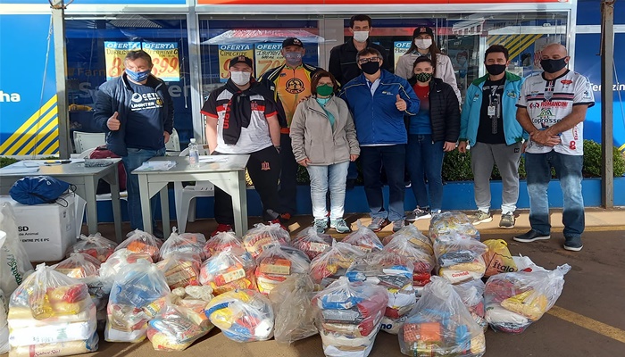 Laranjeiras - Pedala Paraná solidário arrecada mais de 9 mil quilos de alimentos