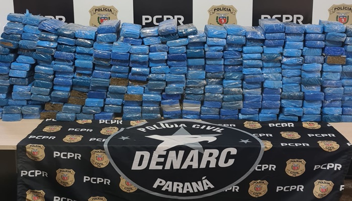 Nova Laranjeiras - Polícia Civil de Catanduvas, Denarc e PRF apreendem 202 quilos de maconha na BR 277