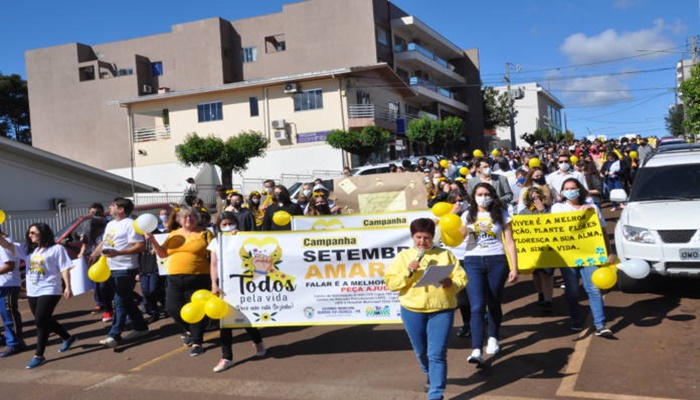 Quedas - Setembro Amarelo: Secretaria de Saúde realiza a “Caminhada Todos pela Vida”