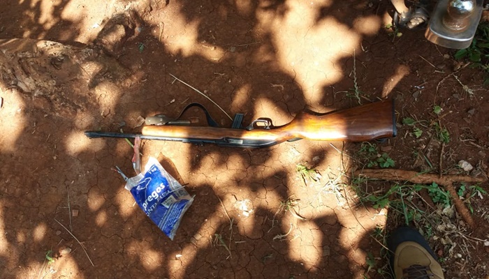 Quedas – Rifle e munição são apreendidos pela Polícia
