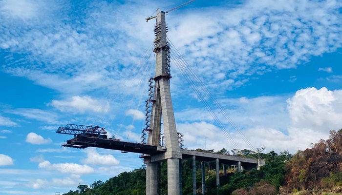 Obras da Ponte da Integração Brasil – Paraguai alcançam 76% de execução