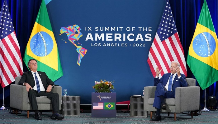 Presidentes Bolsonaro e Biden fazem reunião bilateral nos EUA