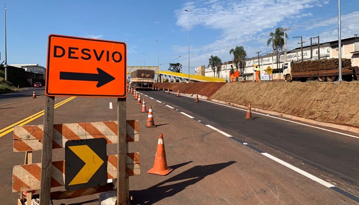 DER/PR alerta para alteração no tráfego no Trevo Cataratas, em Cascavel