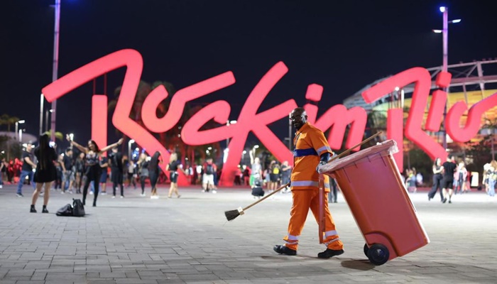 Em dois dias, Comlurb recolhe 110 toneladas de resíduos no Rock in Rio