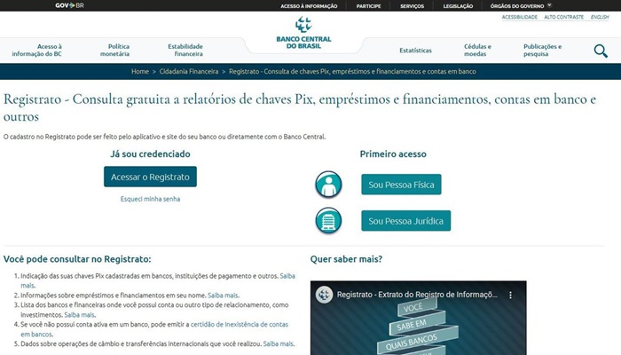 Acesso ao Registrato mudará a partir de fevereiro de 2023